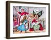 'Alice, the Duchess, and the Baby', c1910-John Tenniel-Framed Giclee Print