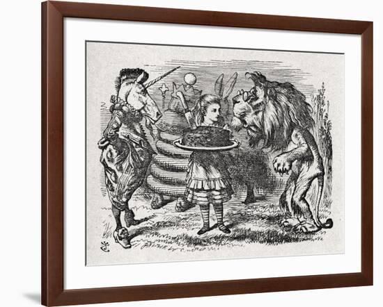 Alice the Lion and-John Tenniel-Framed Giclee Print