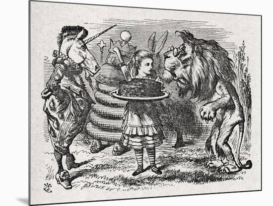 Alice the Lion and-John Tenniel-Mounted Giclee Print