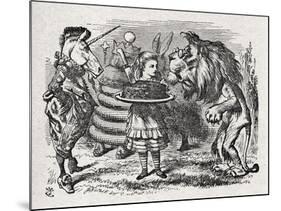 Alice the Lion and-John Tenniel-Mounted Giclee Print