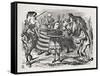Alice the Lion and-John Tenniel-Framed Stretched Canvas