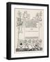 Alice - Title Page-Arthur Rackham-Framed Art Print