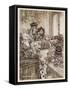 Alice: Trial, Knave, Hearts-Arthur Rackham-Framed Stretched Canvas