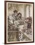 Alice: Trial, Knave, Hearts-Arthur Rackham-Framed Art Print