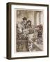 Alice: Trial, Knave, Hearts-Arthur Rackham-Framed Art Print