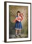 Alice Trying to Play Croquet with Flamingo-egal-Framed Photographic Print