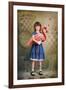 Alice Trying to Play Croquet with Flamingo-egal-Framed Photographic Print