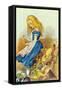 Alice Upsets the Jury-Box, Illustration from Alice in Wonderland by Lewis Carroll-John Tenniel-Framed Stretched Canvas