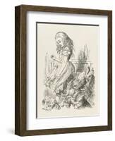 Alice Upsets the Jury-John Tenniel-Framed Art Print