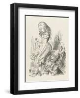 Alice Upsets the Jury-John Tenniel-Framed Art Print