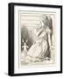 Alice Watches the White Rabbit Disappear Down the Hallway-John Tenniel-Framed Photographic Print