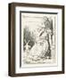 Alice Watches the White Rabbit Disappear Down the Hallway-John Tenniel-Framed Photographic Print