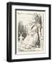 Alice Watches the White Rabbit Disappear Down the Hallway-John Tenniel-Framed Photographic Print