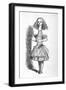 'Alice with a long neck', 1889-John Tenniel-Framed Giclee Print