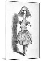 'Alice with a long neck', 1889-John Tenniel-Mounted Giclee Print