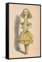 'Alice with a long neck', 1889-John Tenniel-Framed Stretched Canvas