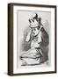 Alice with Queen's Crown-John Tenniel-Framed Giclee Print