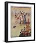 Alice with the Duchess at the Croquet Match-Gwynedd M. Hudson-Framed Art Print