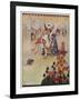 Alice with the Duchess at the Croquet Match-Gwynedd M. Hudson-Framed Art Print