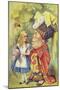 Alice with the Duchess, Illustration from Alice in Wonderland by Lewis Carroll-John Tenniel-Mounted Giclee Print