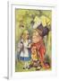 Alice with the Duchess, Illustration from Alice in Wonderland by Lewis Carroll-John Tenniel-Framed Giclee Print