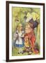 Alice with the Duchess, Illustration from Alice in Wonderland by Lewis Carroll-John Tenniel-Framed Giclee Print