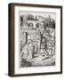 Alice with the King-John Tenniel-Framed Giclee Print