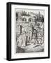 Alice with the King-John Tenniel-Framed Giclee Print