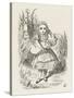 Alice with the Pig-Baby-John Tenniel-Stretched Canvas