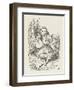 Alice with the Pig-Baby-John Tenniel-Framed Art Print