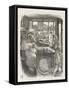 Alice with the Sheep Shopkeeper-John Tenniel-Framed Stretched Canvas
