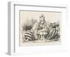 Alice with the Sleeping Queens-John Tenniel-Framed Photographic Print