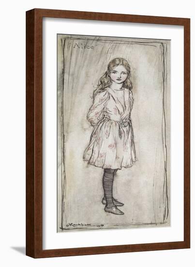 Alice-Arthur Rackham-Framed Giclee Print