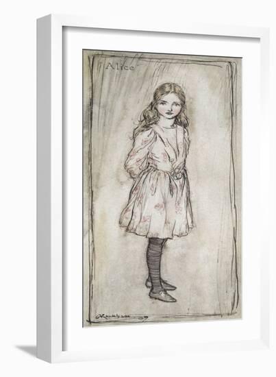 Alice-Arthur Rackham-Framed Giclee Print