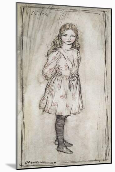 Alice-Arthur Rackham-Mounted Giclee Print