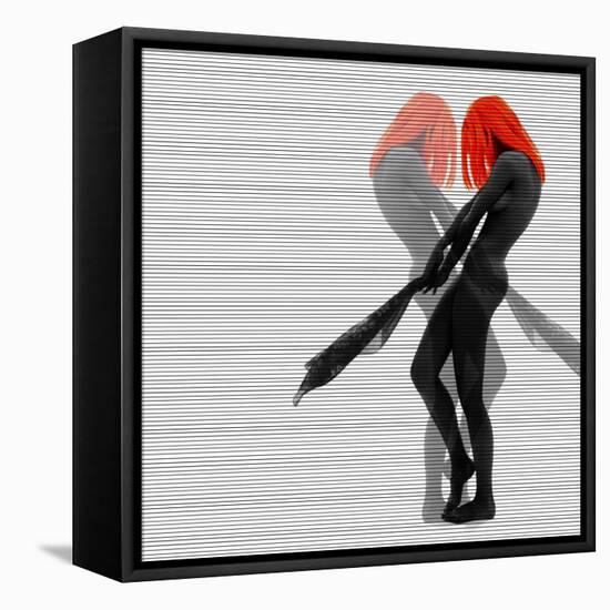Alice-NaxArt-Framed Stretched Canvas