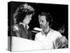 Alien, 1979 directed by Ridley Scott On the set, Ridley Scott directs Sigourney Weaver (photo)-null-Stretched Canvas