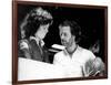 Alien, 1979 directed by Ridley Scott On the set, Ridley Scott directs Sigourney Weaver (photo)-null-Framed Photo