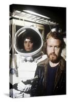 Alien, 1979 directed by Ridley Scott with Ridley Scott with Sigourney Weaver (photo)-null-Stretched Canvas