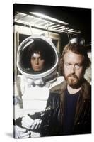 Alien, 1979 directed by Ridley Scott with Ridley Scott with Sigourney Weaver (photo)-null-Stretched Canvas