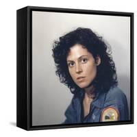 Alien, 1979 directed by Ridley Scott with Sigourney Weaver (photo)-null-Framed Stretched Canvas