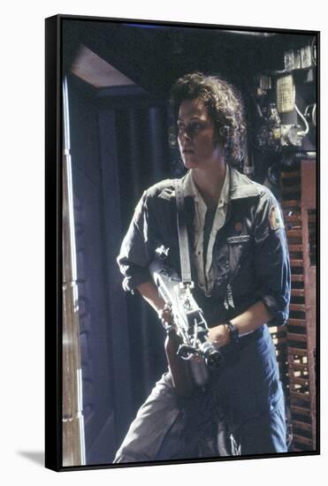 Alien, 1979 directed by Ridley Scott with Sigourney Weaver (photo)-null-Framed Stretched Canvas