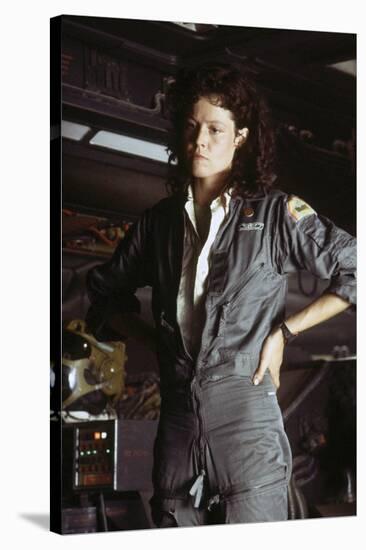 Alien, 1979 directed by Ridley Scott with Sigourney Weaver (photo)-null-Stretched Canvas