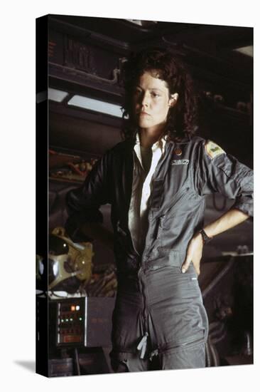 Alien, 1979 directed by Ridley Scott with Sigourney Weaver (photo)-null-Stretched Canvas