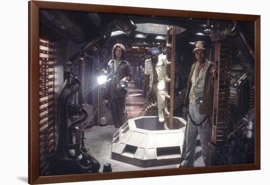 Alien, 1979 directed by Ridley Scott with Sigourney Weaver, Yaphet Kotto and Harry Dean Stanton (ph-null-Framed Photo
