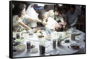 Alien, 1979 directed by Ridley Scott with Sigourney Weaver, Yaphet Kotto, John Hurt, Tom Skerritt a-null-Framed Stretched Canvas