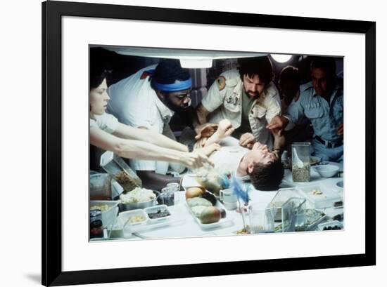 Alien, 1979 directed by Ridley Scott with Sigourney Weaver, Yaphet Kotto, Tom Sherritt, John Hurt a-null-Framed Photo