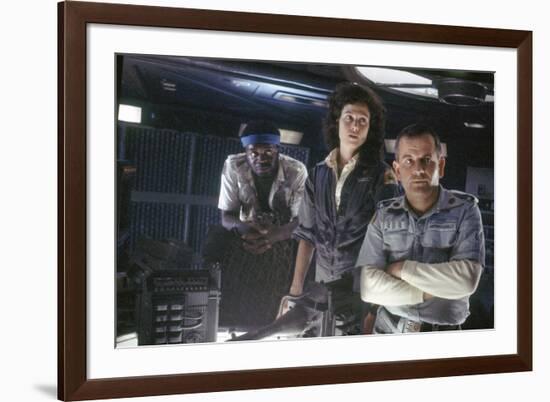 Alien, 1979 directed by Ridley Scott with Yaphet Kotto, Sigourney Weaver and Ian Holm (photo)-null-Framed Photo