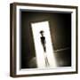 Alien at Door-_Lonely_-Framed Art Print