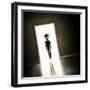 Alien at Door-_Lonely_-Framed Art Print